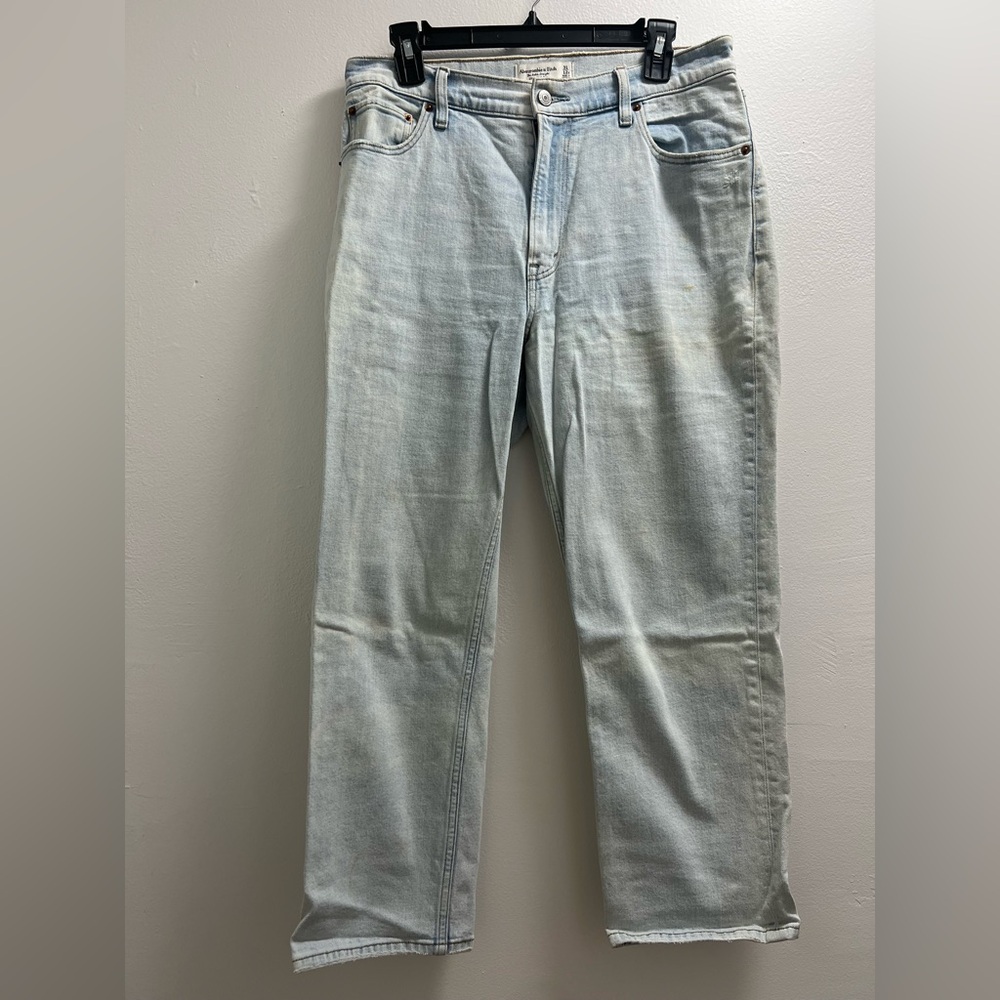 A+F The Ankle Straight Ultra High Rise Curve Love Jeans